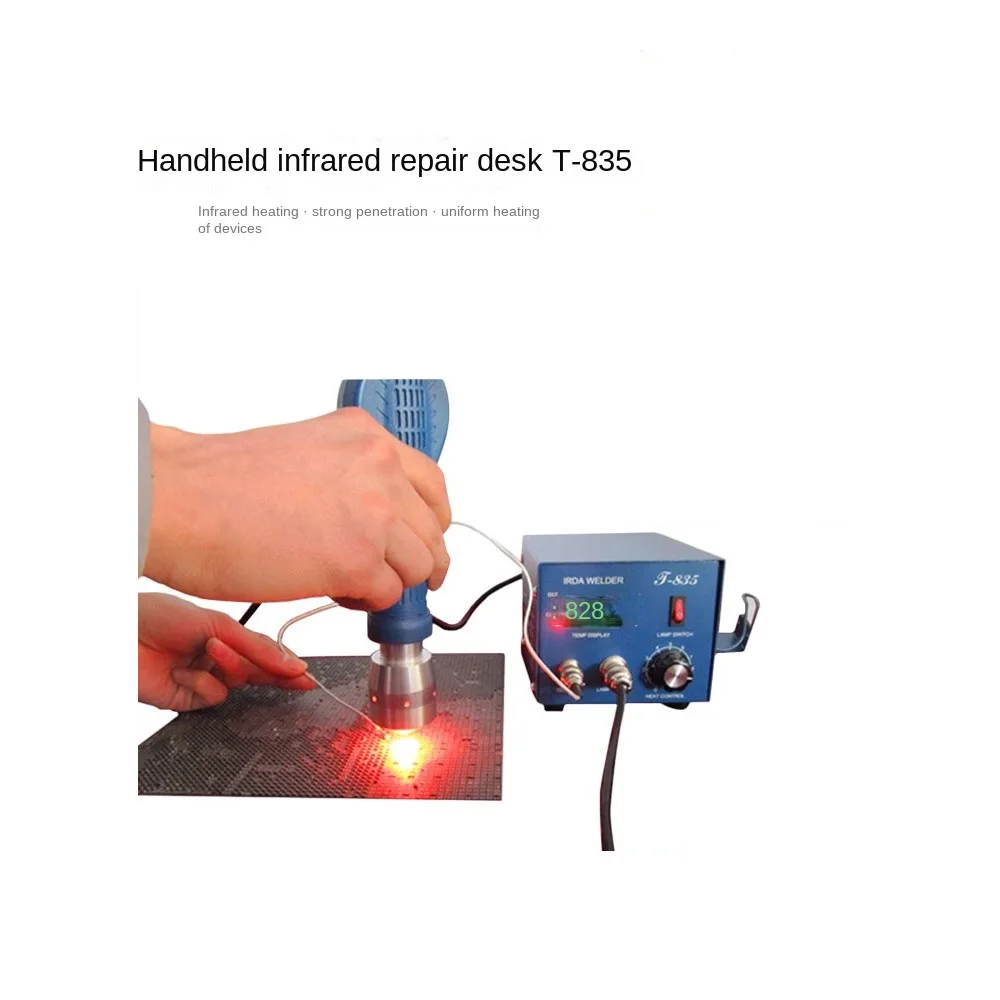 PUHUI T-835 BGA IRDA Rework Soldering Desoldering Station Welder Rework Station Iron Heat Gun Welding Station Soldering Machine