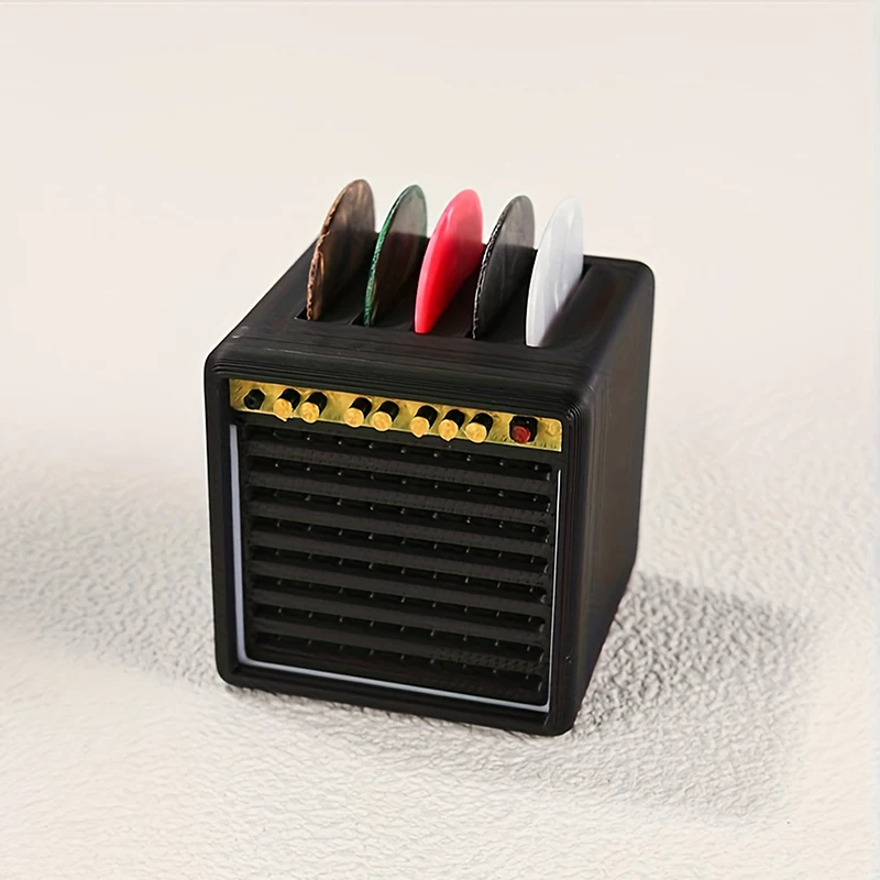 Portable Drawer‑Style Guitar Pick Case 3D‑Printed Dustproof Waterproof Compact Picks Organizer Unique Display Accessory