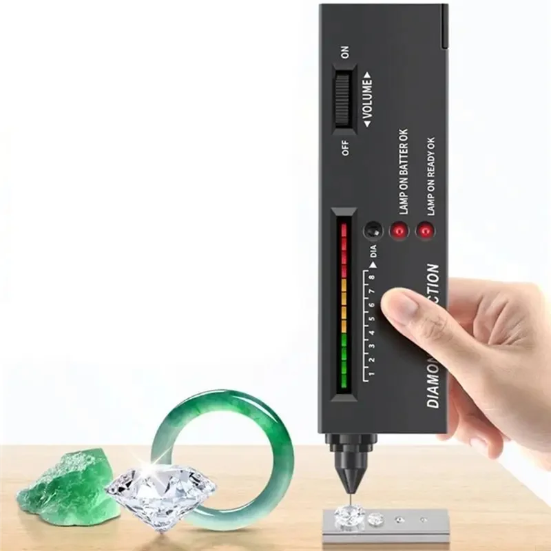 

A98E-Portable Diamond Tester Pen High Accuracy Gemstone Jewelry Testing Tool With Diamond Selector Detector For Novice Expert
