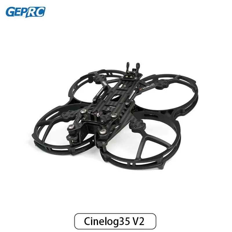 GEPRC Cinelog35 V2 Rahmen-Kits für CineLog35 V2 Drohne, Kohlefaser-Rahmen, Kohlefaser, FPV,