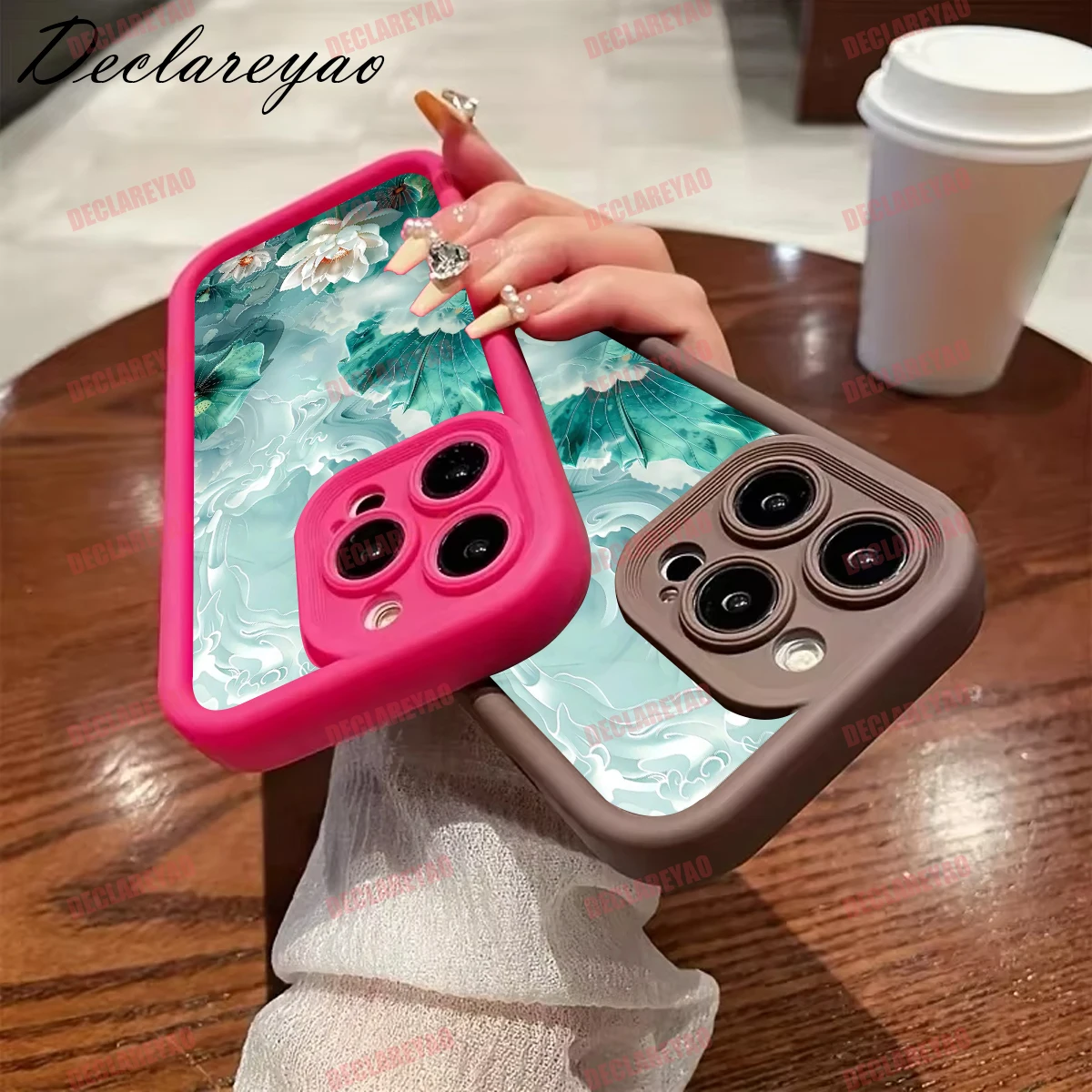 DECLAREYAO لينة ضوء سليم ماتي بولي يوريثان يغطي ل Realme N65 P1 C51S C11 5 C35 C21 50A C2 C55 5S GT 60X C21Y غطاء حافظة مقاوم للصدمات