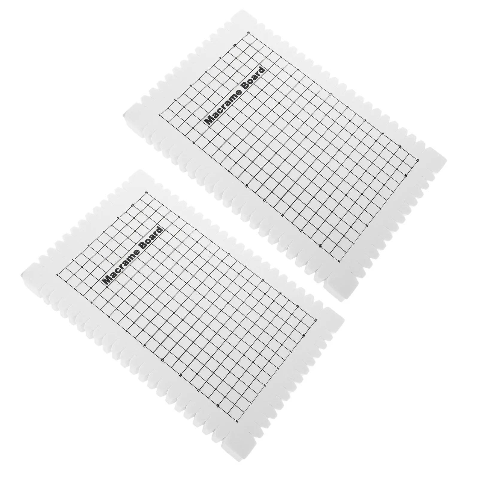 2Pcs Portable Foam Blocking Mat For Craft Bracelet Christmas Jewelry Making Macrame Board Bead Grid Knitting