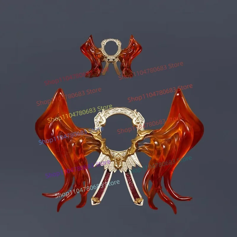 Figurka Anioł Król z Klocków, Mini Model do Składania, Ozdoba, Akcesoria Anime, Zabawka Dekoracyjna, Prezent Kolekcjonerski