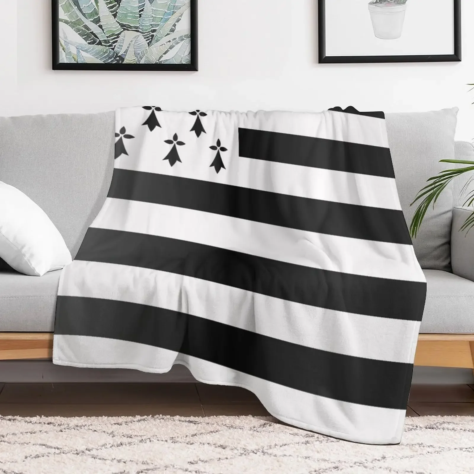 Drapeau Breton Throw Blanket Furrys Designers Blankets