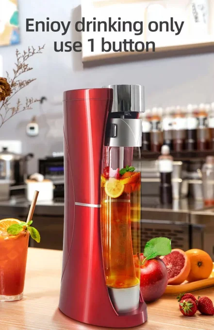 1L Freestyle Commercial Carbon Dioxide Soda Water Maker Household Beverage Bubble Machine Sparkling Water Foam Maker