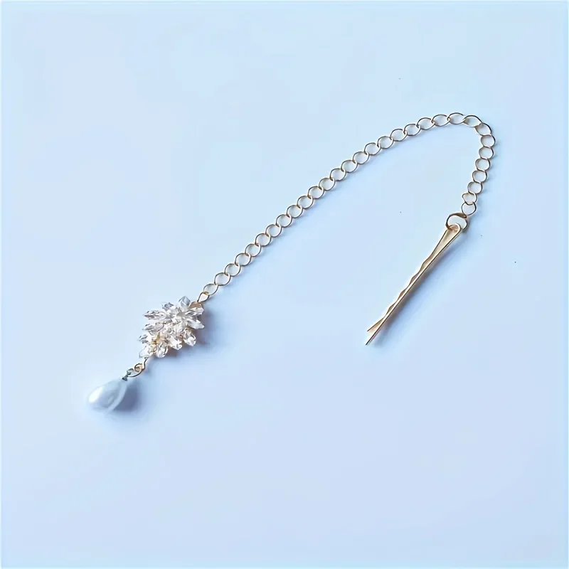 أزياء المرأة لؤلؤة الجبين سلسلة عقال مجوهرات الزفاف قلادة ورقة رئيس سلسلة مهرجان هدية #6