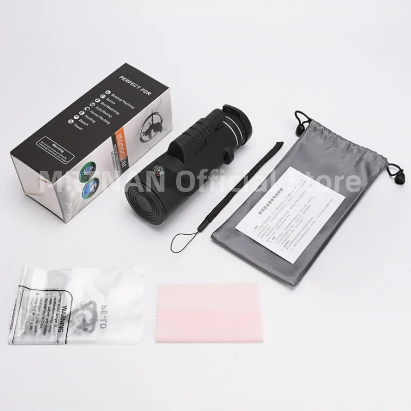 80X100 HD المهنية أحادي تلسكوب للطي لمسافات طويلة تلسكوب قوي مع ترايبود مشبك الهاتف للتخييم في الهواء الطلق