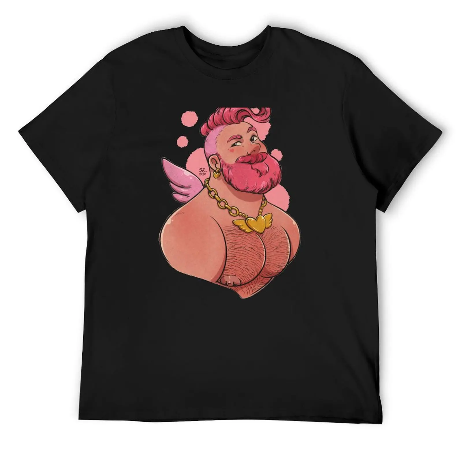 Pink cupid T-Shirt tees customizeds customs design your own T-shirts for men cotton