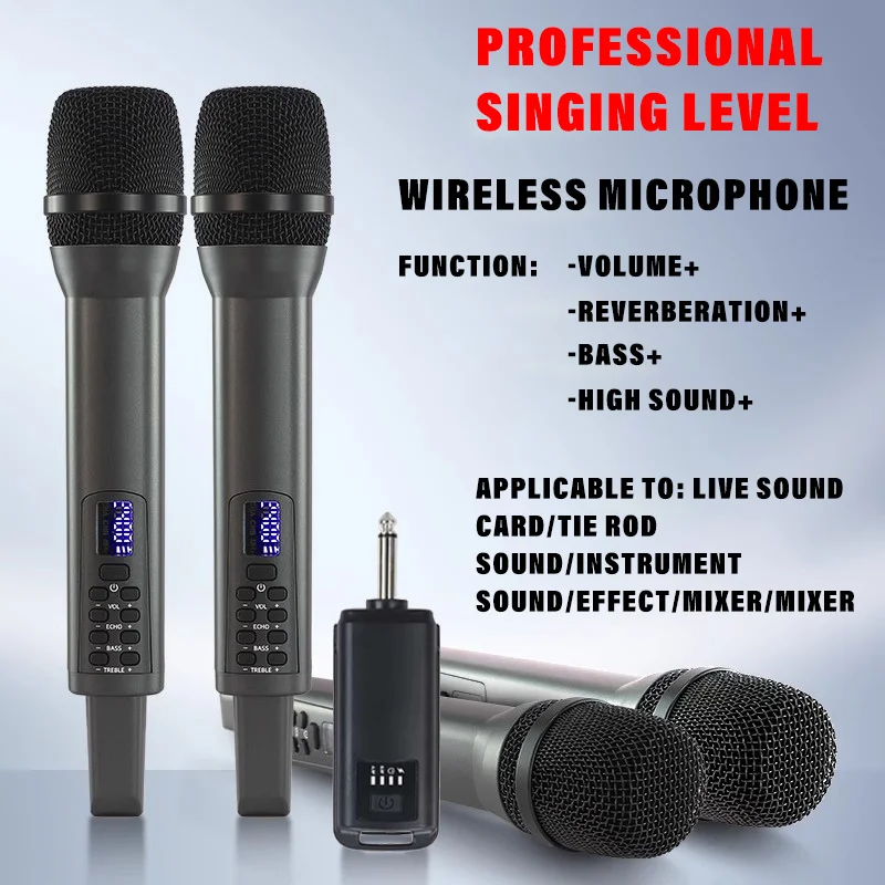 2.4G wireless KTV performance special microphone handheld charging sound card live broadcast family K song microphone