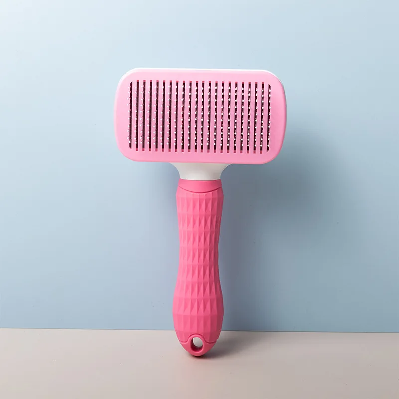 Dog Grooming Comb One Click Hair Removal Open Knot Grooming Brush Clean Up Shedding Stroking Artifact Pet Accessories