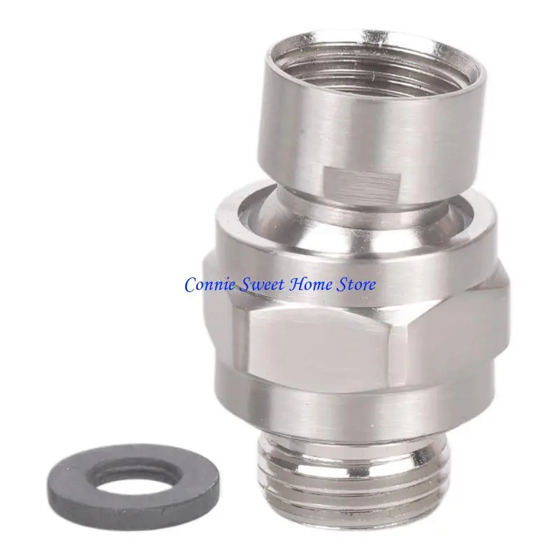 LXAF Universal Fit Shower Head Joint Steel Adapter for easy Installation