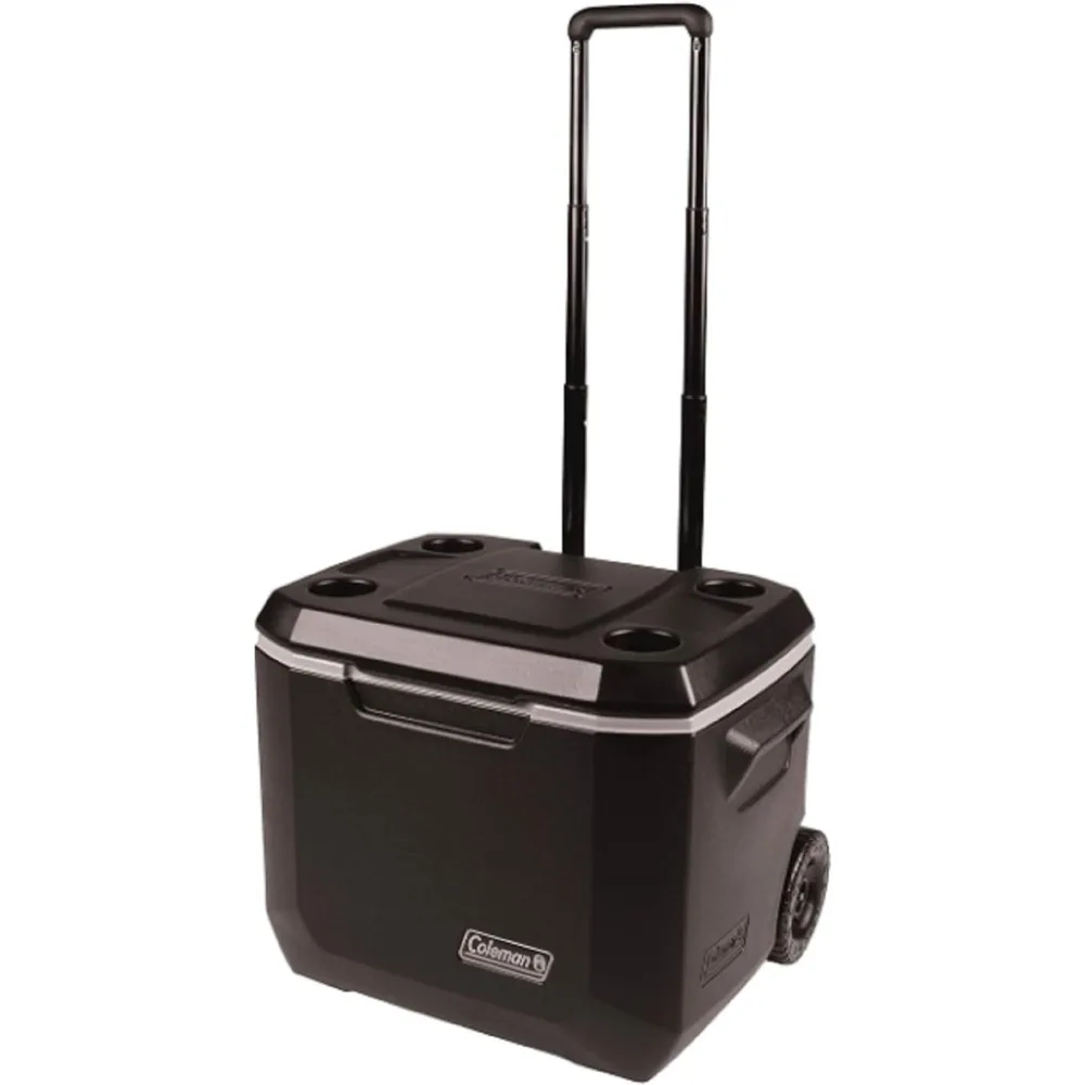 

Coleman Portable Rolling Cooler | 50 Quart Xtreme 5 Day Cooler with Wheels | Wheeled Hard Cooler Keeps Ice Up to 5 Days