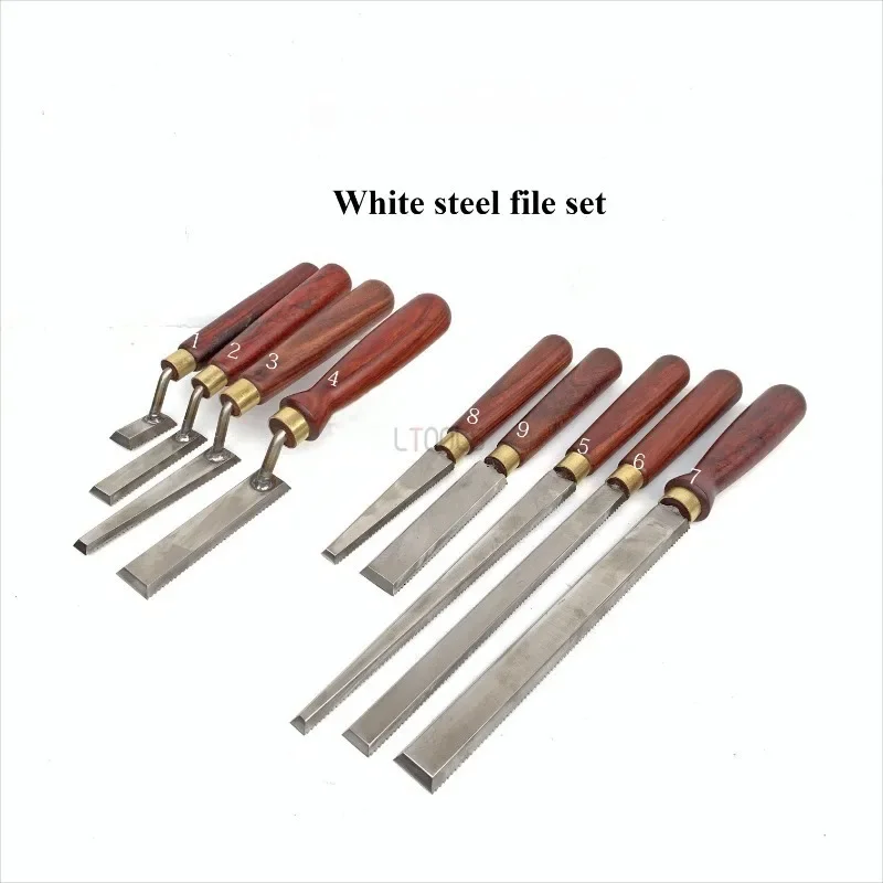 

Woodworking White Steel File Wood Carving White Steel Hand Carving Knife Portable Wear-resistant Beginner's Auxiliary Tool Set