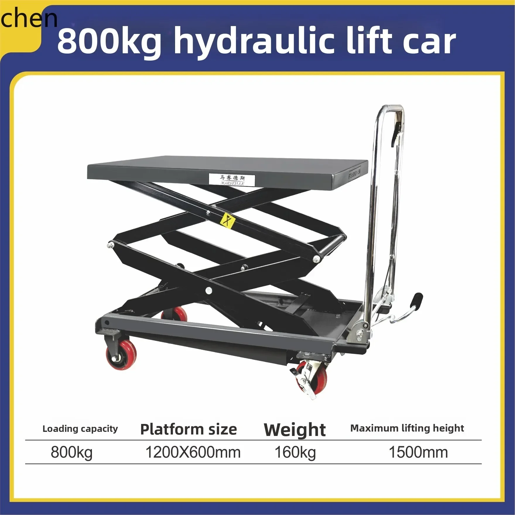ZML Manual Hydraulic Lifting Platform Truck Lifting Machine Foot Pedal Handling Truck