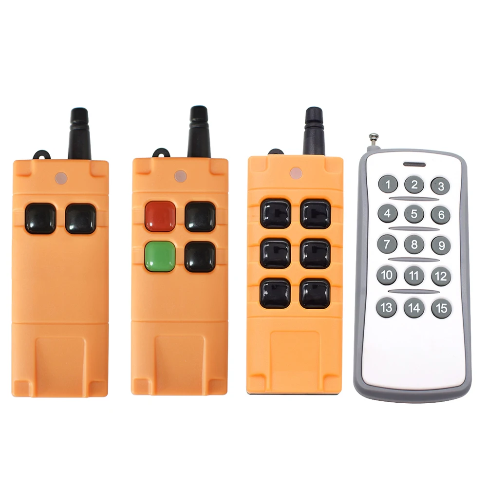 15/16/6/4 Channels Wireless Remote Control 16CH 6CH 4CH RF433 Transmitter EV1527 433MHz Learning Code Long Distance With Antenna