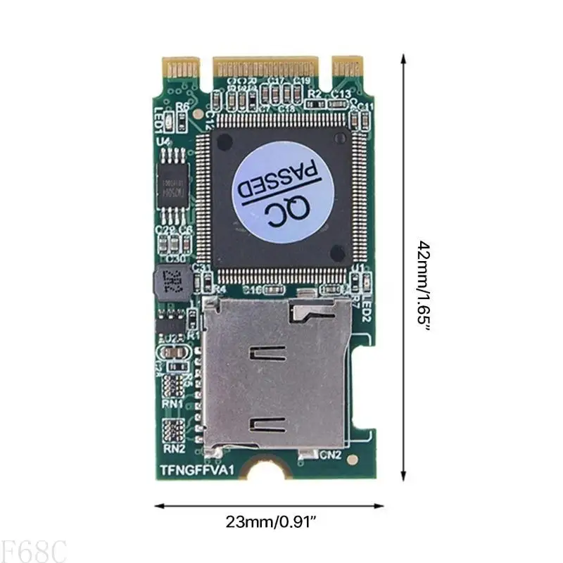 Scheda industriale F68C agli adattatori MSATA SSD MSATA SSD a SDHC SDXC Card Converter T-Flash Card per laptop per computer