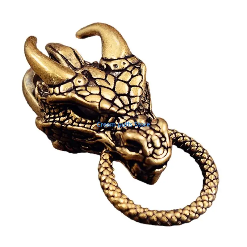 50LE Chinese Dragon Beads for Rope Braiding and Cultural Jewelry Design Rope Braiding Gear Cultural Crafts