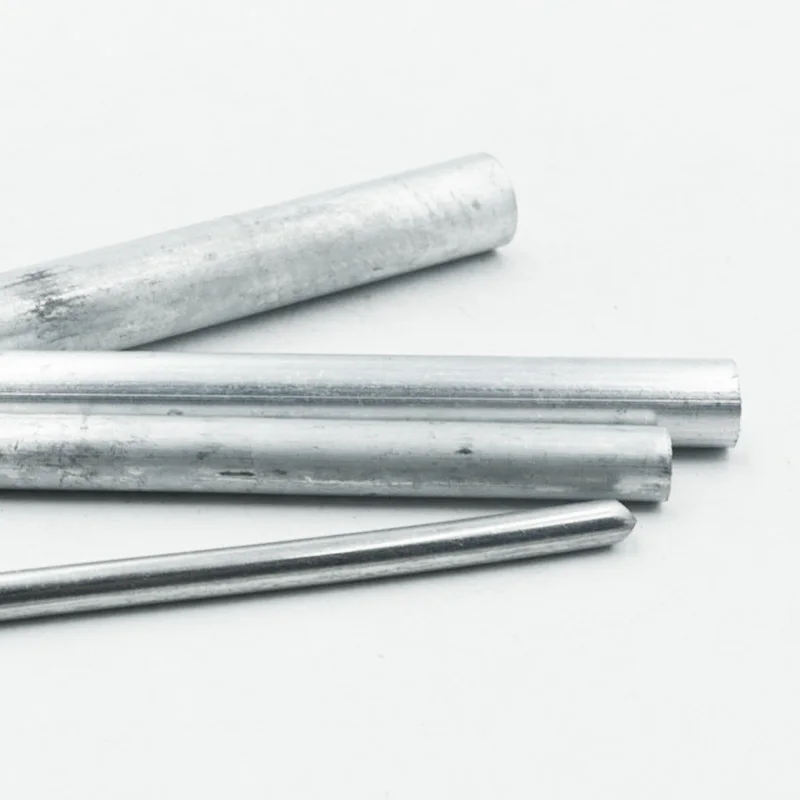 Zinc Rod Solid Round Bar Electroplate Anode Electrode 2mm To 120mm
