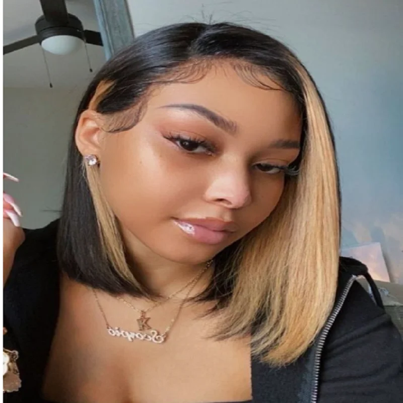 

Highlight Blond 5x5 Silk Base Human Hair Preplucked with Baby Hair Soft Body Wave HD Lace Glueless Natural Hair Extension