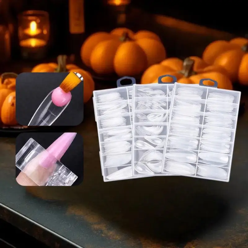 70/140/150 Stuks Nailpop Dual Systeem Nagels Formulieren Uitbreiding Valse Nagel Tips Top Formulieren Voor nagels Gel Building Mold Art Gereedschap