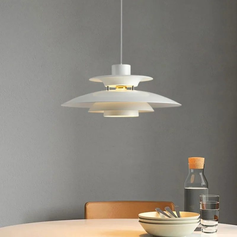

Danish Design LED Art Pendant Light Multicolor Umbrella Hanging Chandelier Living Dining Room Restaurant Lustre Pendant Lamps