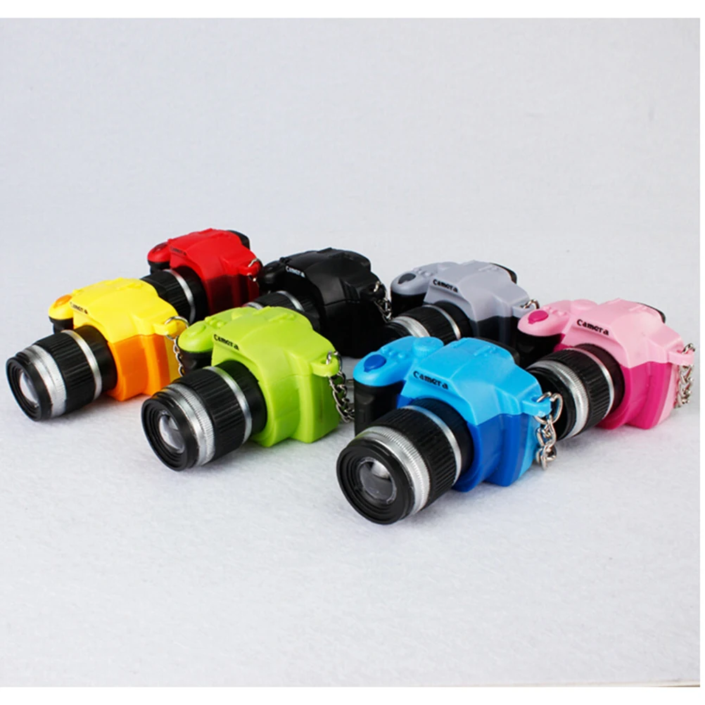 

Cute Mini Toy Camera Charm Keychain With Flash Light&Sound Effect Gift