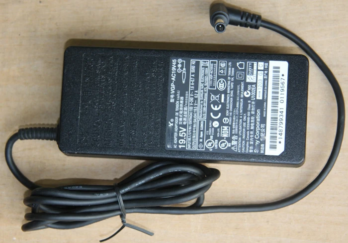 Genuine 19.5V 6.2A 121W Laptop Adapter Charger For SONY VAIO VGP-AC19V15 VGP-AC19V46 KDL-42W670A acdp-120n02 AC Power Supply