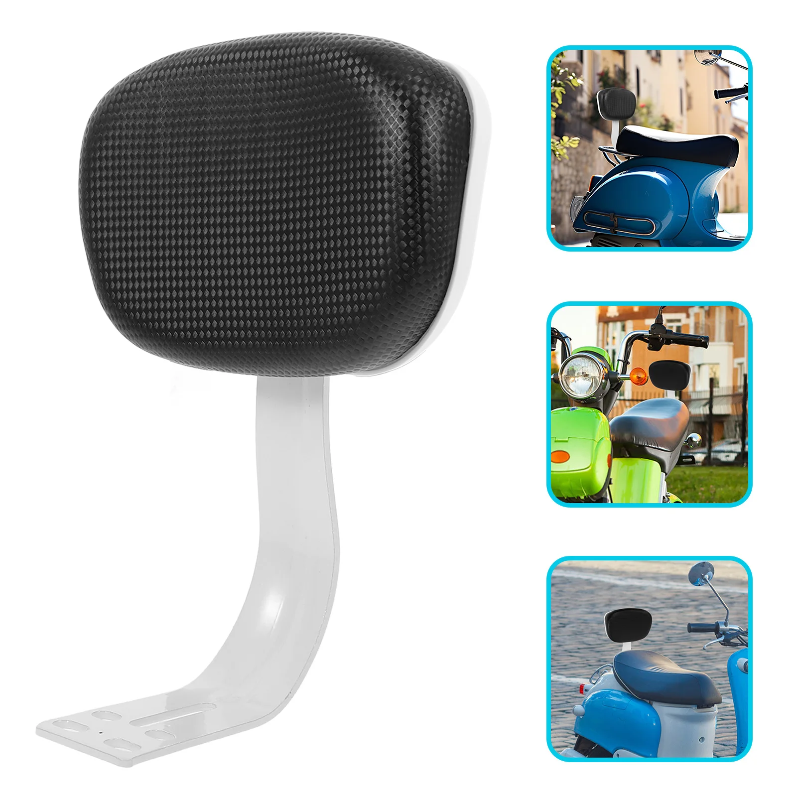 

Universal Scooter Backrest Cushion Electric Bicycle Seat Replacement Ergonomic Rear Support Durable Soft Surface Easy Install
