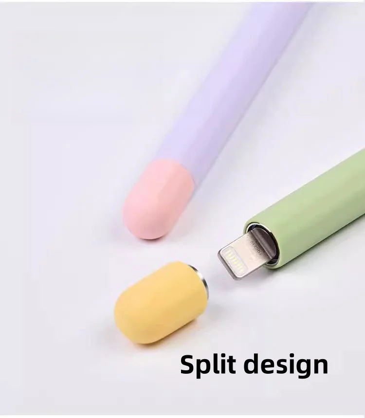 Federmäppchen für Apple Pencil Pro und Pencil 2. und 1. Generation, Tablet-Stylus-Schutzhülle, weiches Silikon, stoßfest – Detail 6