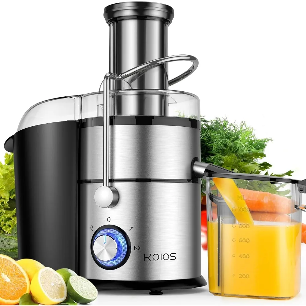 

Centrifugal Juicer Machines, Juice Extractor with Extra Large 3inch Feed Chute, Full Copper Motor, Titanium-Plated Filter