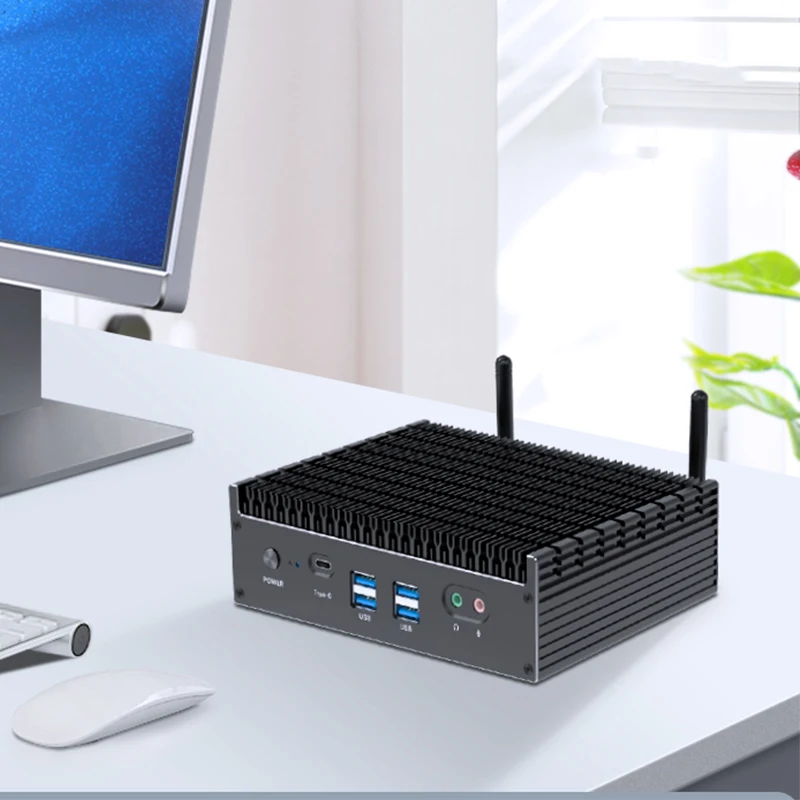Intel 12/13a generazione i7 1355U i5 1335U Min PC Dual-DDR4 2xM.2 NVME Slot SSD WiFi6 2.5G Ethenret Thunderbolt 4 Win11