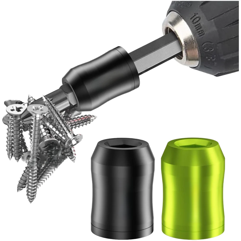 1/2Pcs Magnetizer And Demagnetizer Tool With Dual Magnets Aluminum Alloy Hex Shaft 6.35mm For Drill Bits And Screwdrivers