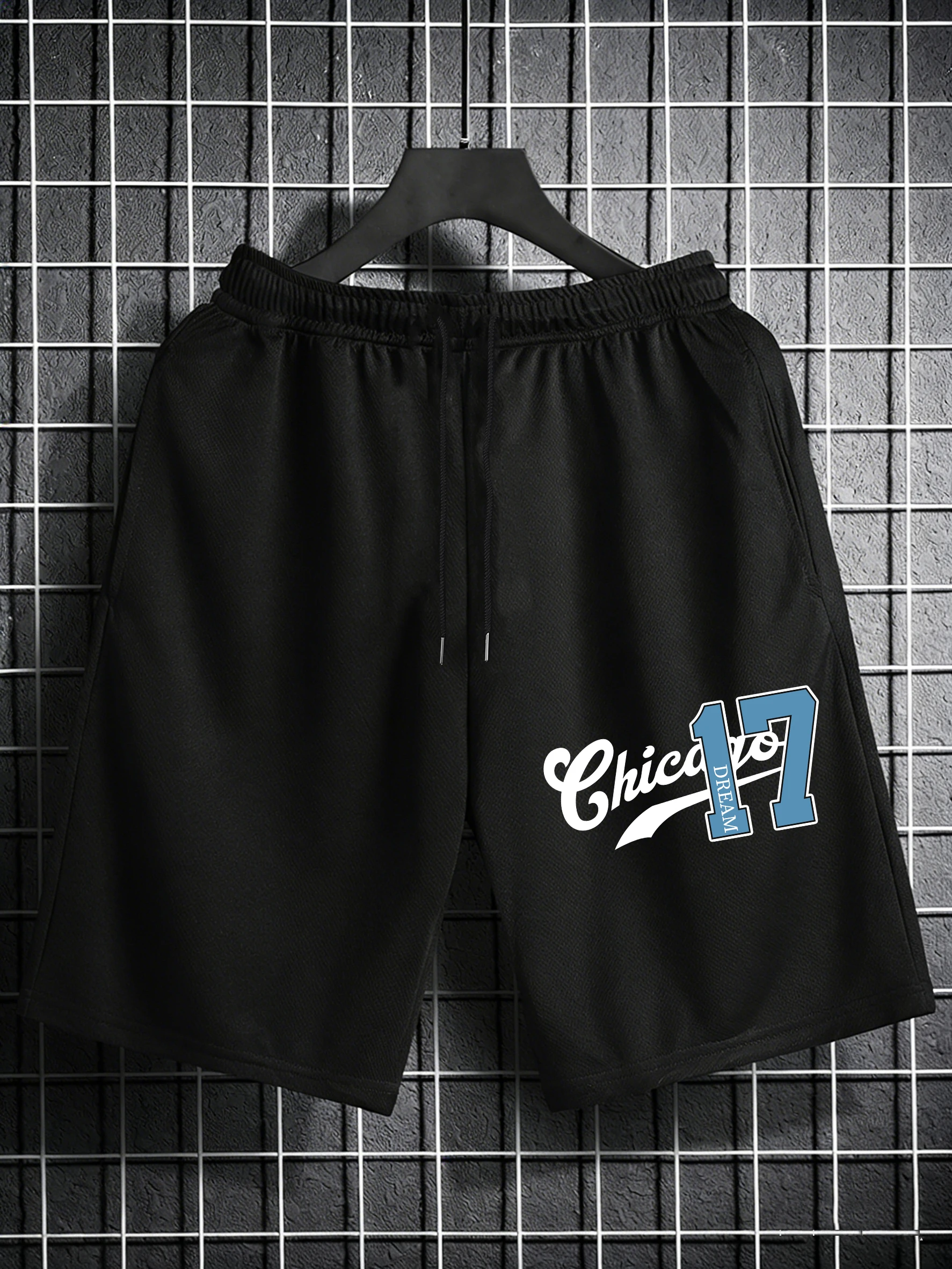 

Мужские спортивные шорты Chicago Dream Number 17 с принтом, широкие шорты для бега, эластичные летние шорты с завязками, уличная одежда