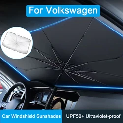 For VW Volkswagen Polo Tiguan Passat B5 B6 B7 Golf 4 5 6 MK6 Jetta Lavida Car Windshield Sunshades Front Shading Umbrella