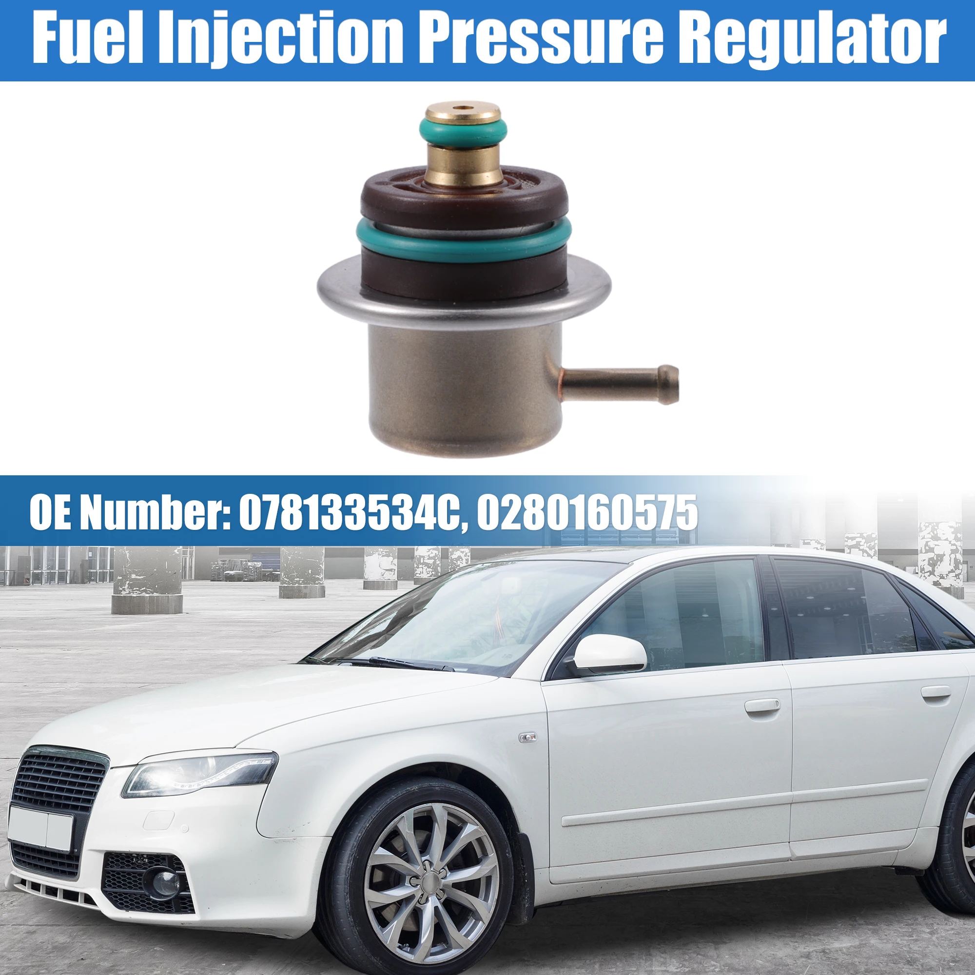 UXCELL Car Fuel Injection Pressure Regulator for Volkswagen Passat Replaces 078133534C