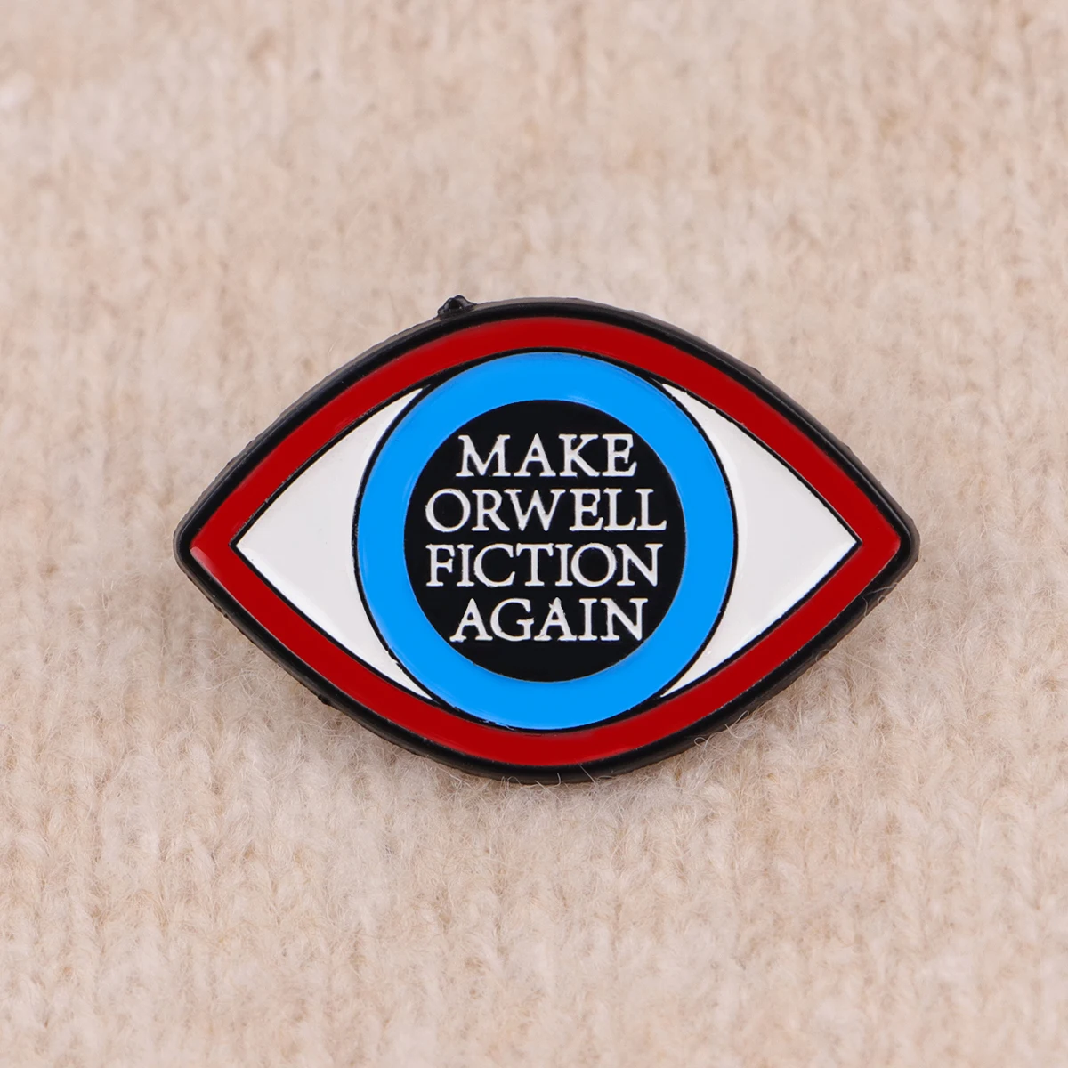 1984 كتاب المينا دبوس التلبيب دبابيس لحقائب الظهر العين إقتباس دبابيس للنساء مجوهرات الأزياء اكسسوارات الأصدقاء هدية