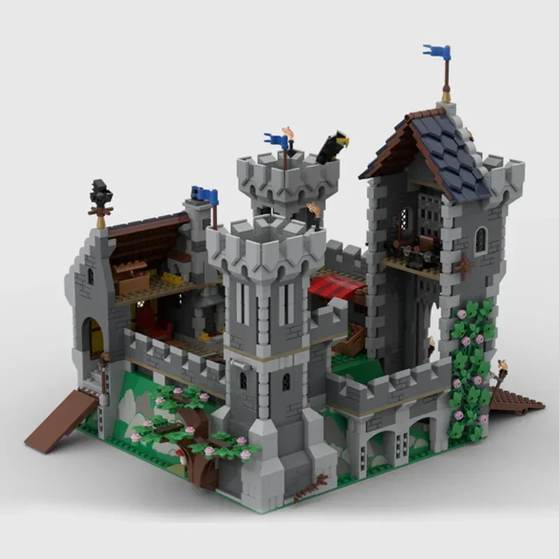 ThreeBricks Moc klocki Street View seria modeli orzeł rycerz zamek technologia cegły DIY zabawki dla dzieci prezenty dla dzieci