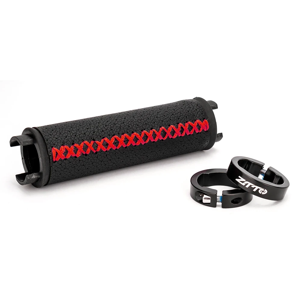 ZTTO MTB Bike Handlebar Grips Fiber Leather Grips City Bike Road Bicycle Handlebar Cover Handle Grip Soft Shock-proof Breathable