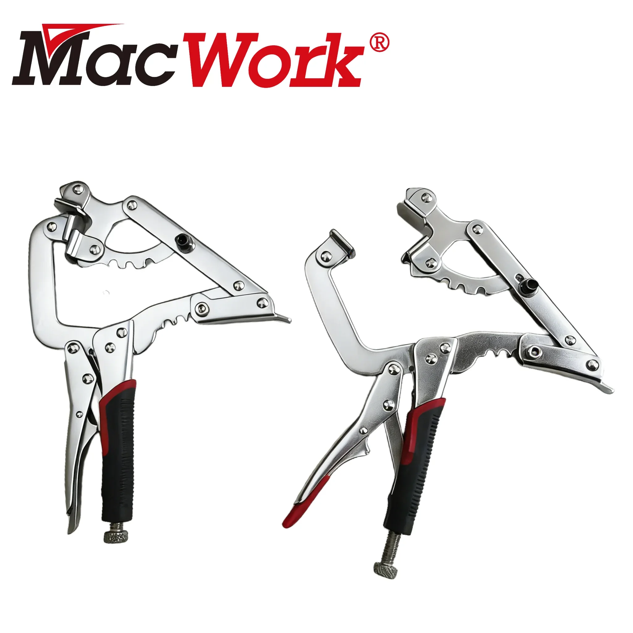 10 Inch C Clamp Three Head Locking Pliers Adjustable Width Vise Grip for 2" to 5' Woodworking Welding Alicate Parafusos view 5