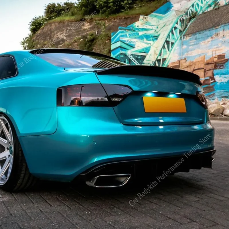 Picture 4: For Audi A5 B8 8T 2Door Base Coupe (Not for S5 S-Line RS5)2008-2016 Rear Trunk Boot Lip Lid Cat Duckbill Style Rear Spoiler Cap