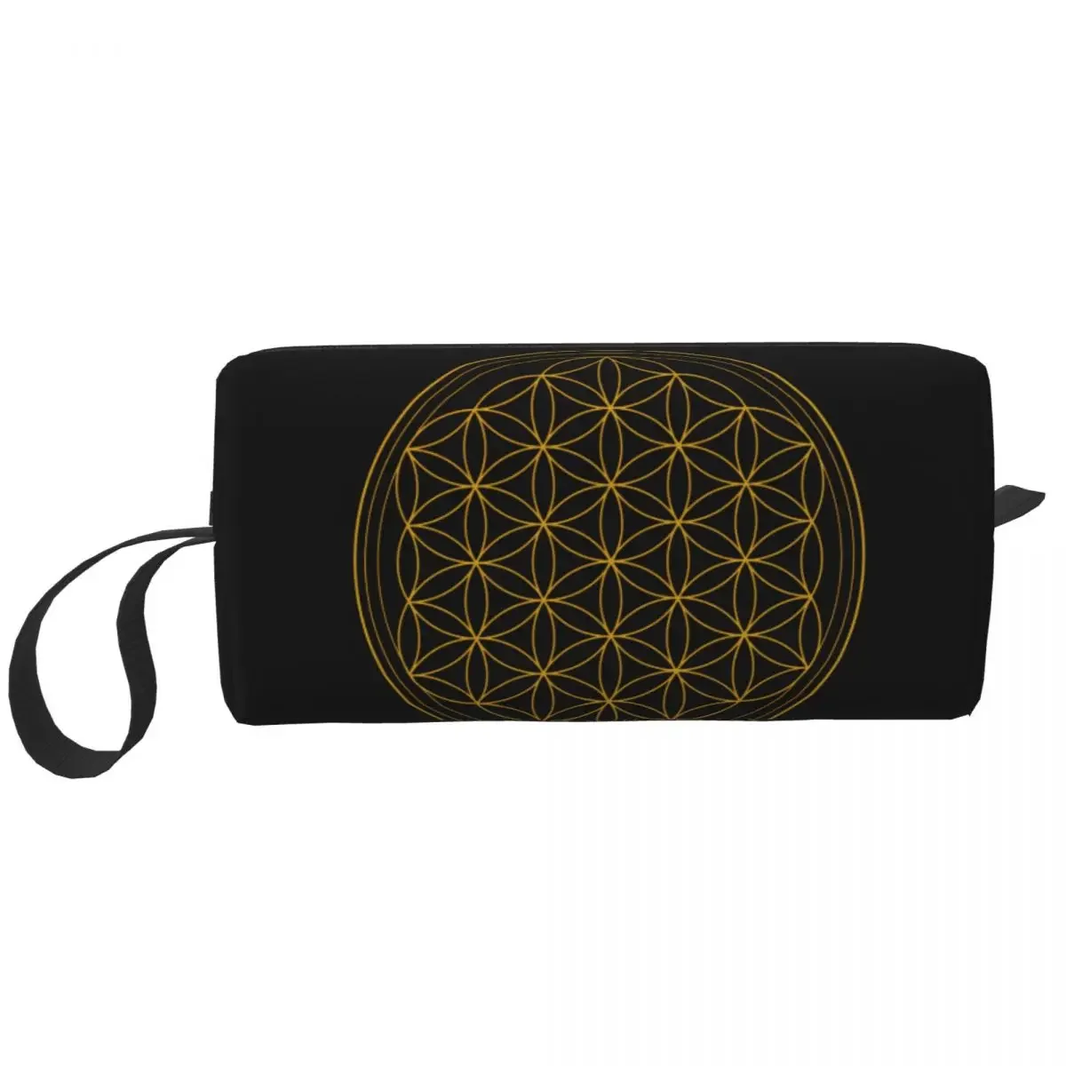 Mandala Flower Of Life Cosmetic Bag Women Cute Large Capacity Sacred Circle Geometry Makeup Case Beauty Storage Toiletry Bags