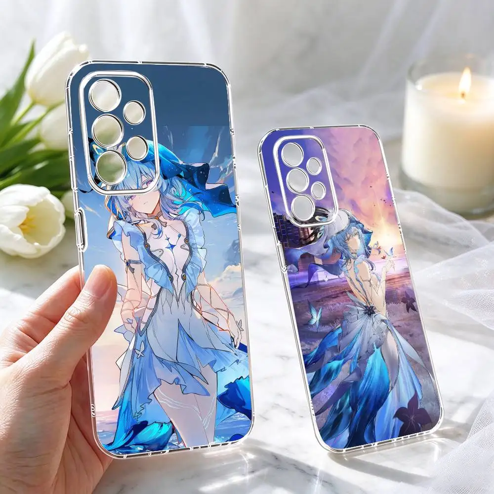 Wuthering Waves Shorekeeper  Phone Case Transparent Silicone Soft For Samsung S25,S24,S21,S22,S23,S30,Ultra,S20,Plus,Fe