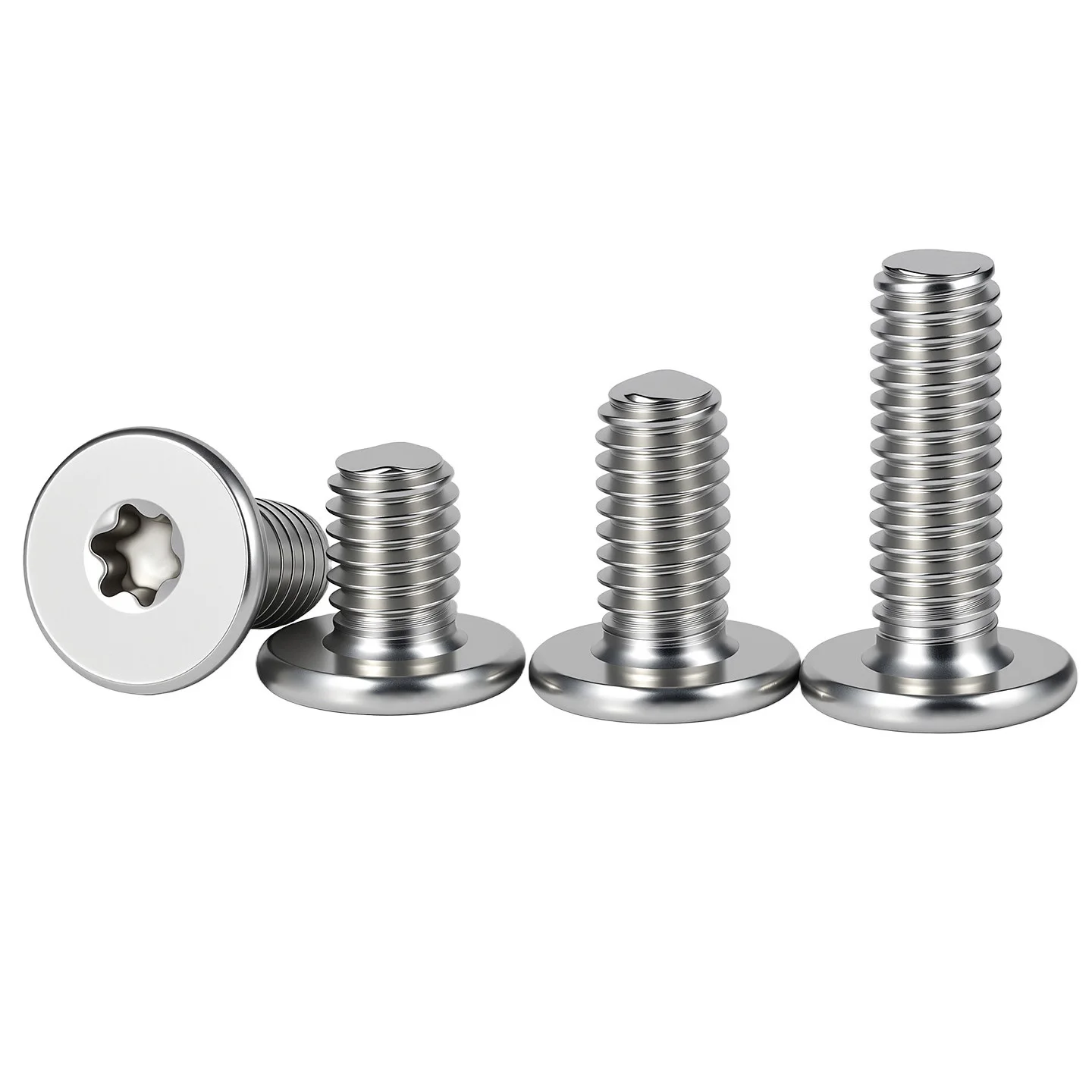 10~100Pcs 304 Stainless Steel CM Six-lobe Ultra Torx Super Low Thin Digital Flat Screw M1.6 M2 M2.5 M3~M8 Wafer Head Screw Bolt
