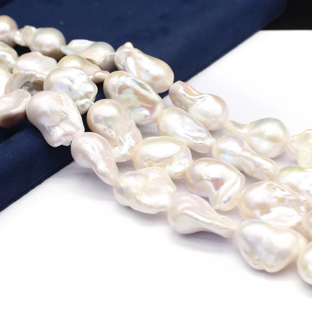15x20mm6A barokke handgeselecteerde natuurlijke zoetwater witte parel geïsoleerde zeldzame kralen sieraden maken DIY ketting armband accessoires