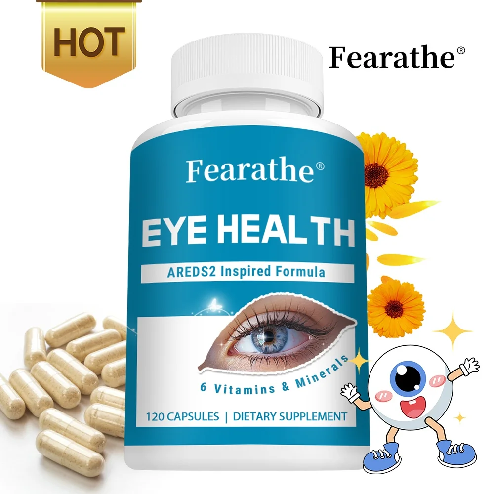 Eye Health Vitamins - with Lutein, Zeaxanthin, Vitamin C & E, Zinc - Supports Dry Eyes, Digital Eye Strain & Macular Health