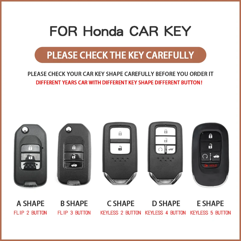 TPU Car Key Case Shell Cover Fob For Honda Civic HRV CRV XRV CR-V Crider Odyssey Pilot Fit Civic Accord HR-V City Odyssey XR-V