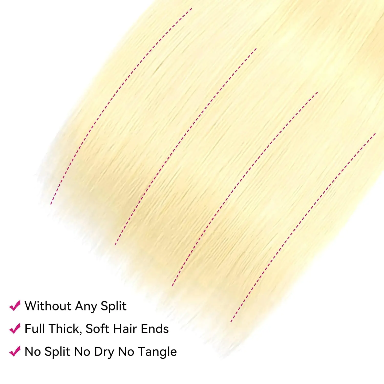 613 حزم شعر بشري أشقر مستقيم 1 قطعة حزم مستقيمة 100% حزم شعر بشري