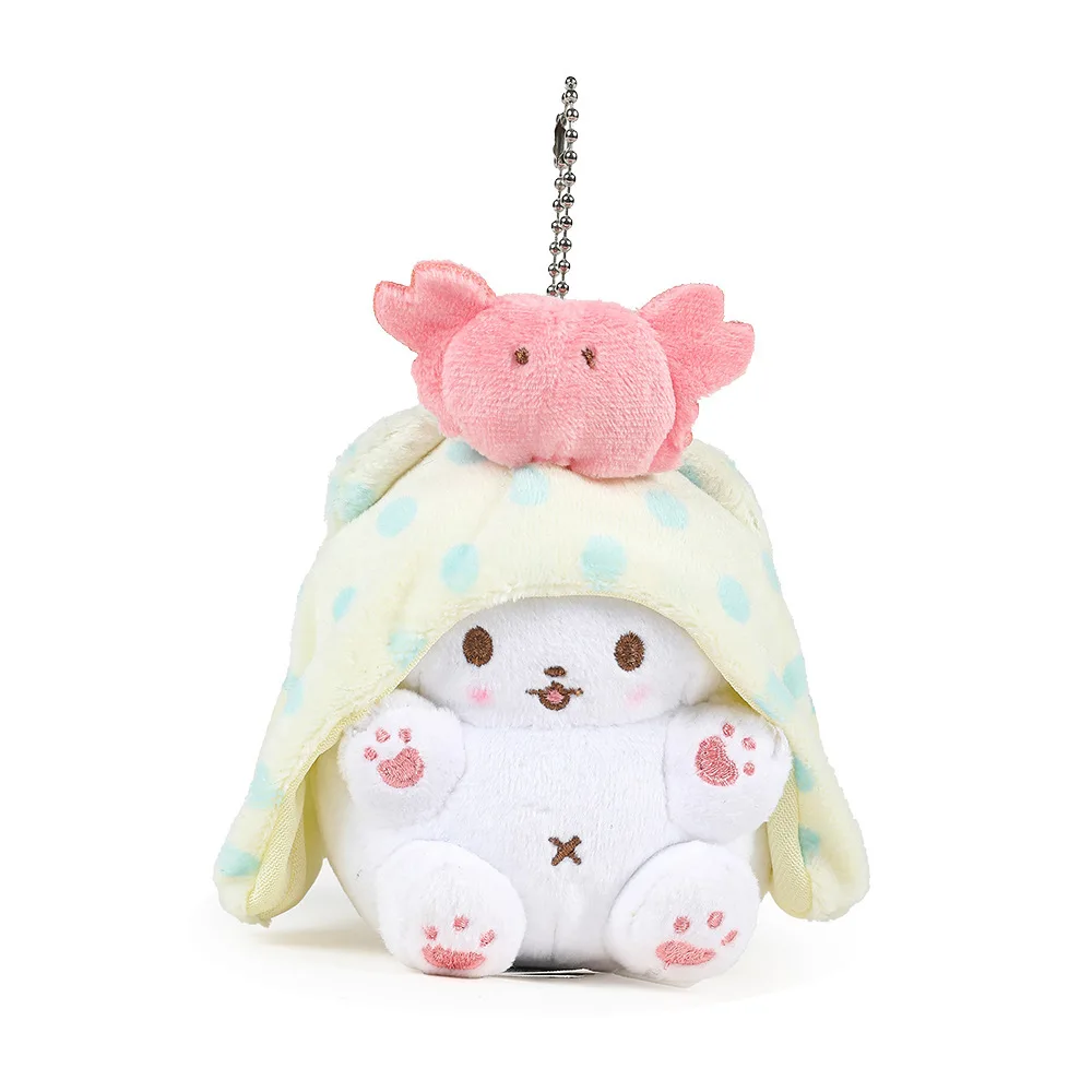 Anime Kawaii Sanrio Marumofubiyori Plush Doll Girls Bag Pendant Cute Cartoon Plush Keychain Decoration Plush Toy Gift