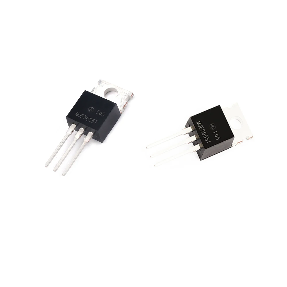10PCS/LOT MJE3055T MJE2955T MJE3055 MJE2955 10A/60V/75W TO-220 New Good Quality Chipset