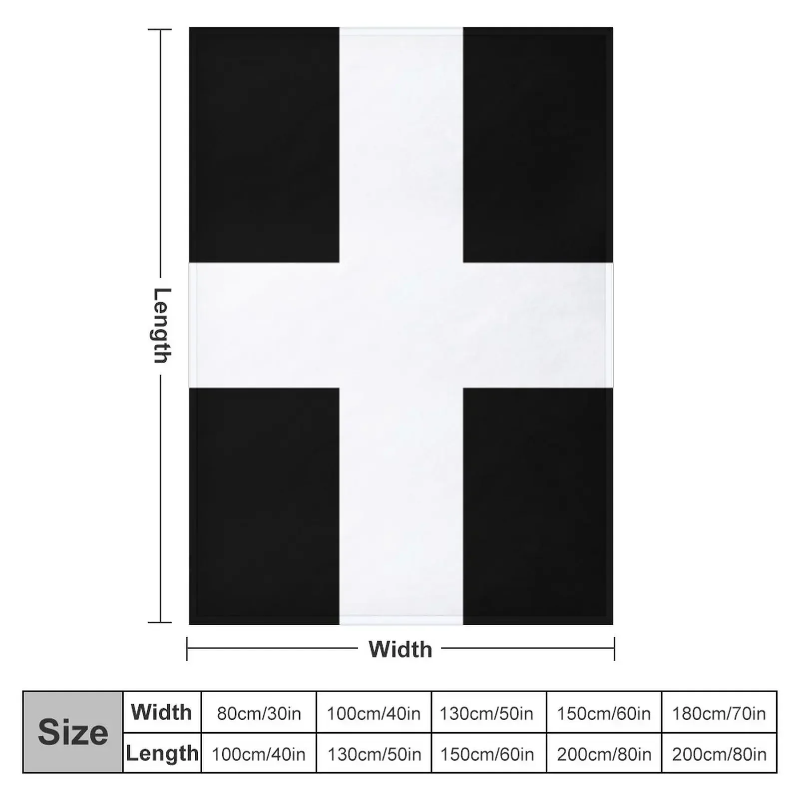 Cornwall flag Throw Blanket Hairys Bed linens for winter Cute Plaid Luxury Thicken Blankets For Sofas Blankets
